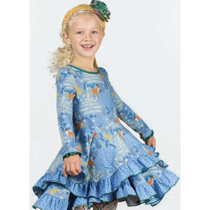 Matilda Jane Neck of the Woods Dress Girls Size 2 Excellent VERY gently used